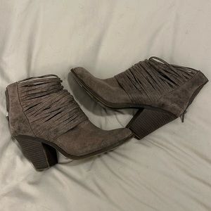 Taupe ankle boots in size 8.5
